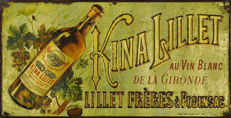 Póster original de Kina Lillet de 1872